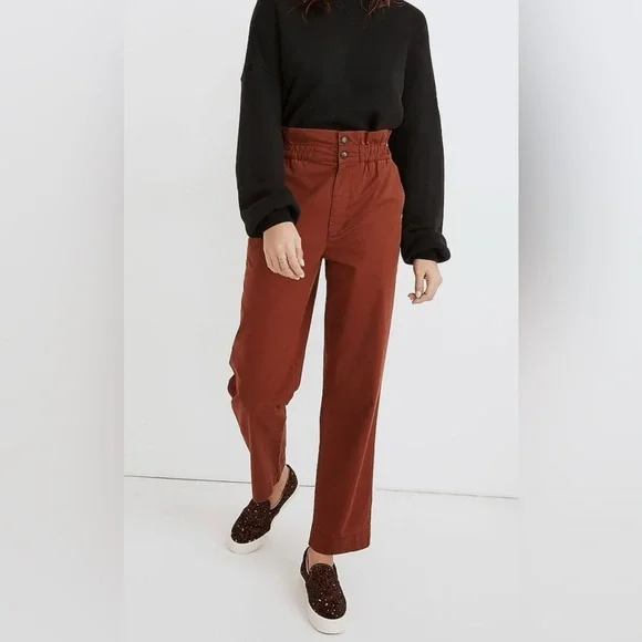 Madewell Paperbag Tapered Pants - Picture 8 of 10
